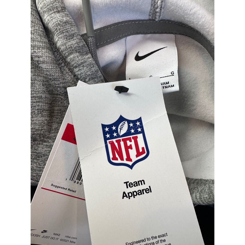 NEW Nike Large Kansas City Chiefs Dri Fit Hoodie Mens Gray Kangaroo Pocket NFL - Picture 5 of 6
